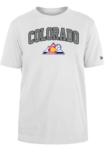 New Era Colorado Rockies White City Arch Name Short Sleeve T Shirt