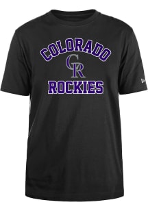 New Era Colorado Rockies Black Mountain Heart And Soul Short Sleeve T Shirt
