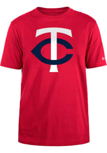 New Era Minnesota Twins Red Primary Short Sleeve T Shirt