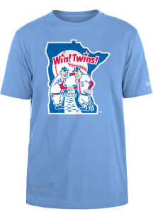 New Era Minnesota Twins Light Blue Coop Primary Short Sleeve T Shirt