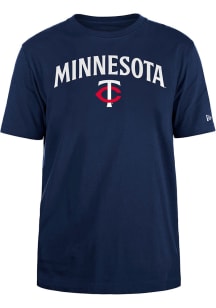 New Era Minnesota Twins Navy Blue City Wordmark Short Sleeve T Shirt