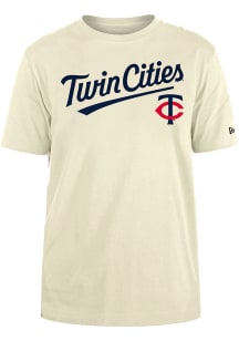 New Era Minnesota Twins White City Script Wordmark Short Sleeve T Shirt