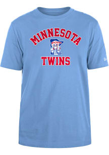 New Era Minnesota Twins Light Blue Coop Heart And Soul Short Sleeve T Shirt
