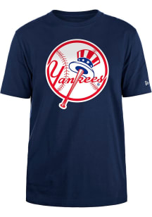 New Era New York Yankees Navy Blue Primary Short Sleeve T Shirt