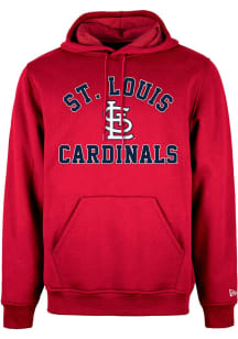 New Era St Louis Cardinals Mens Red Heart And Soul Long Sleeve Hoodie