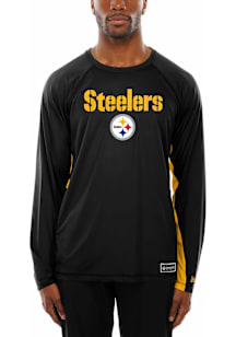 New Era Pittsburgh Steelers Black Combine Collection Long Sleeve T-Shirt