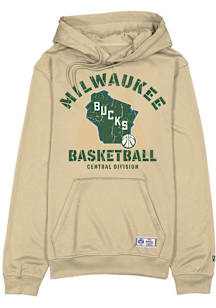 New Era Milwaukee Bucks Mens Tan City Edition Long Sleeve Hoodie