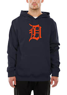 New Era Detroit Tigers Mens Navy Blue Primary Logo Hood