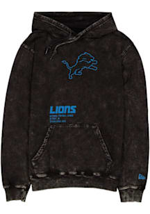 New Era Detroit Lions Mens Black Sport Night Fashion Hood