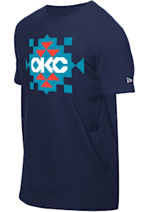New Era Oklahoma City Thunder Navy Blue Native American Heritage Short Sleeve T Shirt