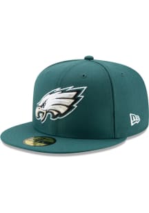New Era Philadelphia Eagles Mens Green Basic 59FIFTY Fitted Hat