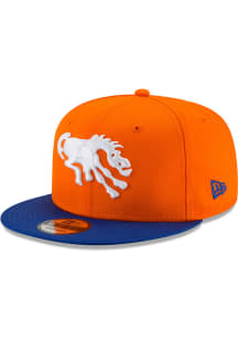 New Era Denver Broncos Orange Basic 9FIFTY Mens Snapback Hat