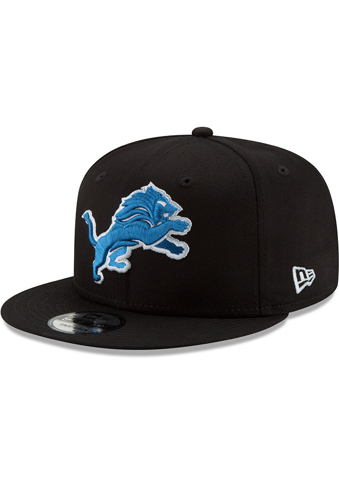 New Era Detroit Lions Black Basic 9FIFTY Mens Snapback Hat
