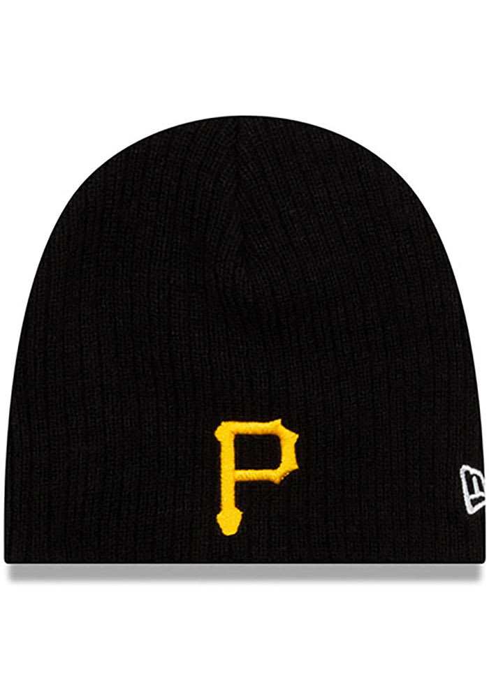New Era Pittsburgh Pirates Mini Fan Baby Knit Hat - Black