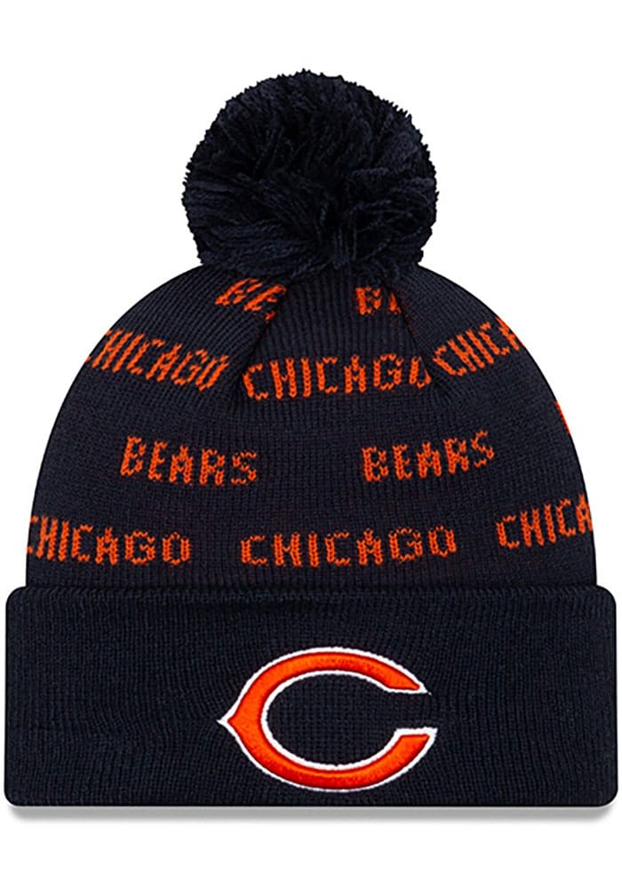 47 Men's Chicago Bears Brainfreeze Navy Cuffed Knit Hat