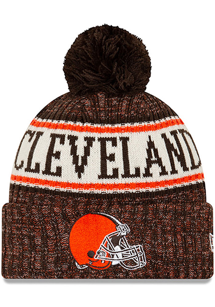 New Era Cleveland Browns Brown NE18 Sport Mens Knit Hat