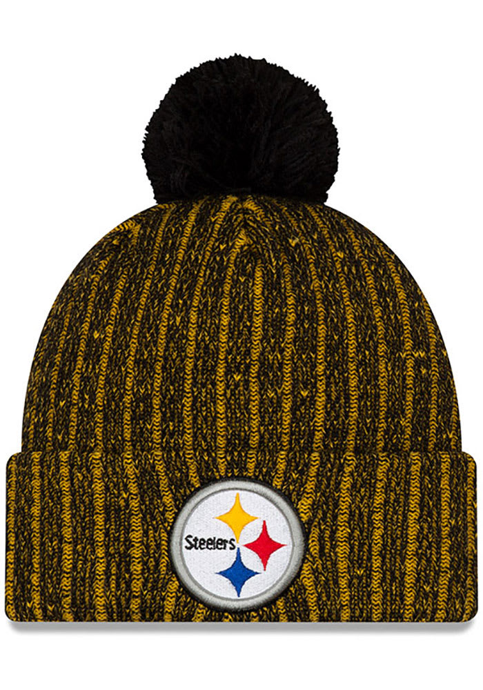 New Era Pittsburgh Steelers Black Color Twist Mens Knit Hat