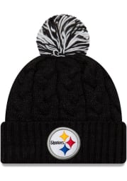New Era Pittsburgh Steelers Black Cozy Cable Womens Knit Hat