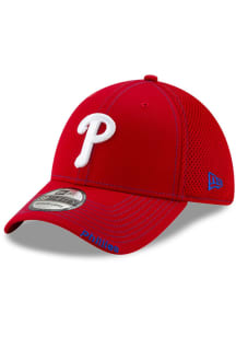 New Era Philadelphia Phillies Mens Red Team Neo 39THIRTY Flex Hat