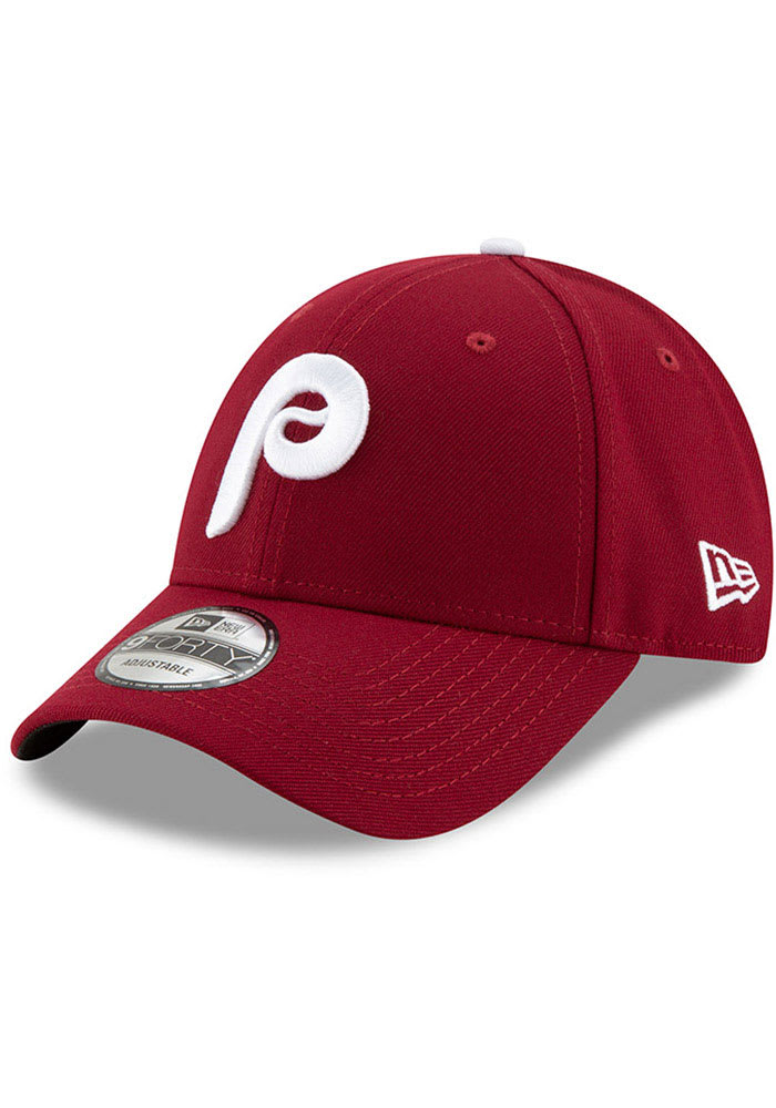 New Era Philadelphia Phillies The League 9FORTY Adjustable Hat - Maroon