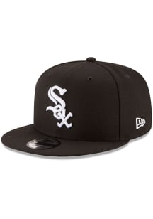 New Era Chicago White Sox Black Replica Basic 9FIFTY Mens Snapback Hat