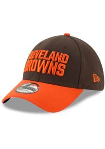 New Era Cleveland Browns Mens Brown Team Classic 39THIRTY Flex Hat