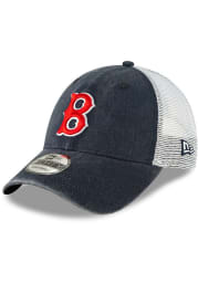 New Era Boston Red Sox Cooperstown Trucker 9FORTY Adjustable Hat - Navy Blue