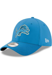 New Era Detroit Lions Mens Blue Team Classic 39THIRTY Flex Hat
