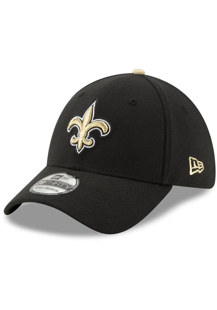 New Orleans Saints Team Classic 39THIRTY Black New Era Flex Hat