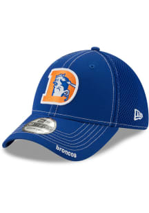 New Era Denver Broncos Mens Blue Team Neo 39THIRTY Flex Hat
