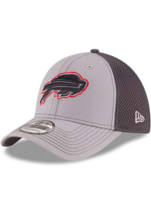 New Era Buffalo Bills Mens Grey Grayed Out Neo 39THIRTY Flex Hat