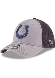 New Era Indianapolis Colts Mens Grey Grayed Out Neo 39THIRTY Flex Hat
