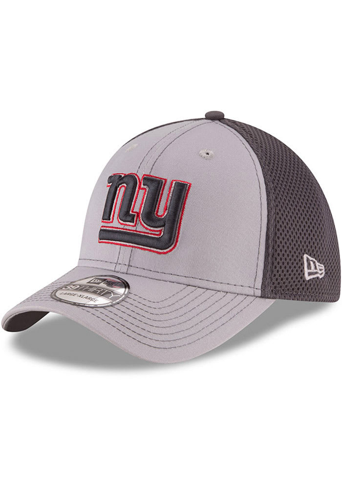New Era New York Giants Mens Grey Grayed Out Neo 39THIRTY Flex Hat