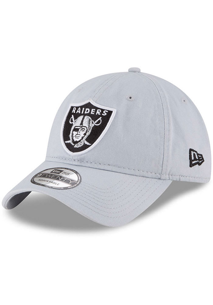 New Era Las Vegas Raiders Core Classic 9TWENTY Adjustable Hat - Grey