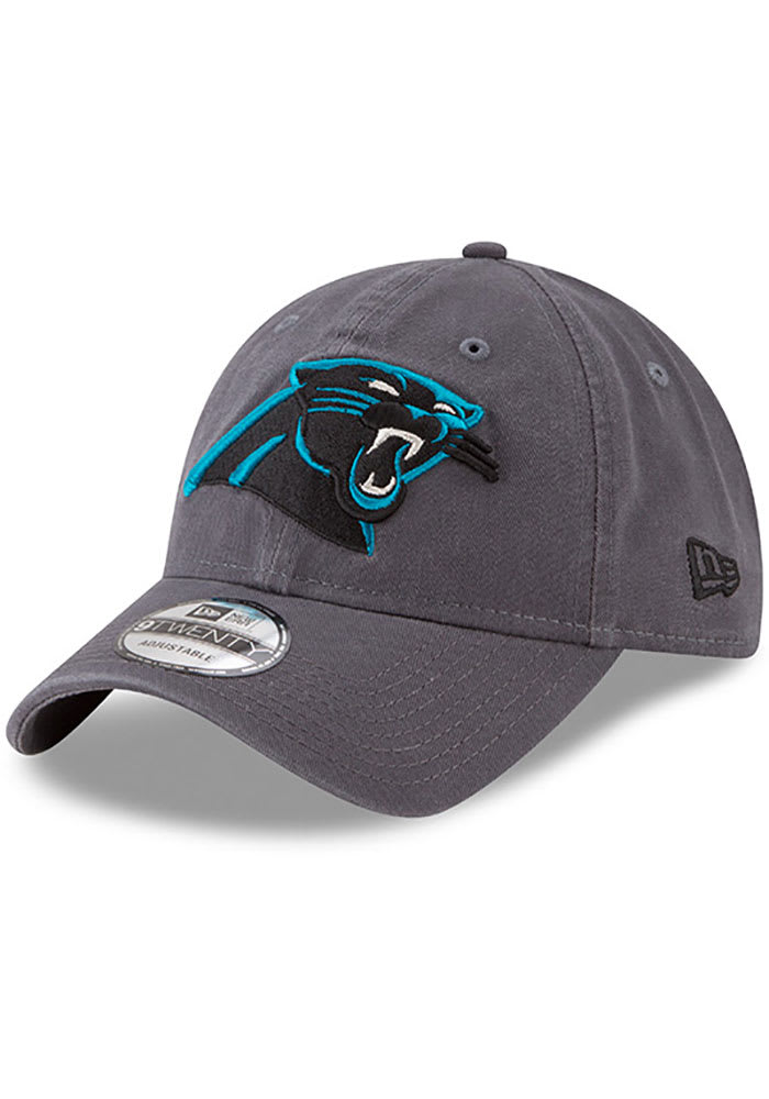 New Era Carolina Panthers Core Classic 9TWENTY Adjustable Hat - Grey