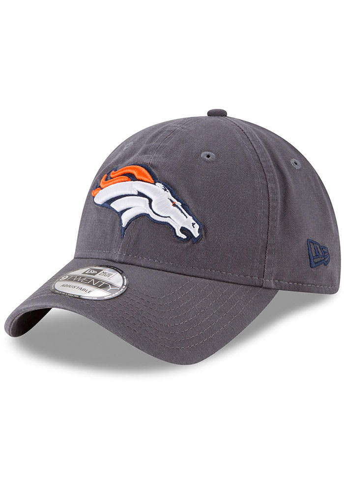 New Era Denver Broncos Core Classic 9TWENTY Adjustable Hat - Grey
