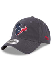 New Era Houston Texans Core Classic 9TWENTY Adjustable Hat - Grey
