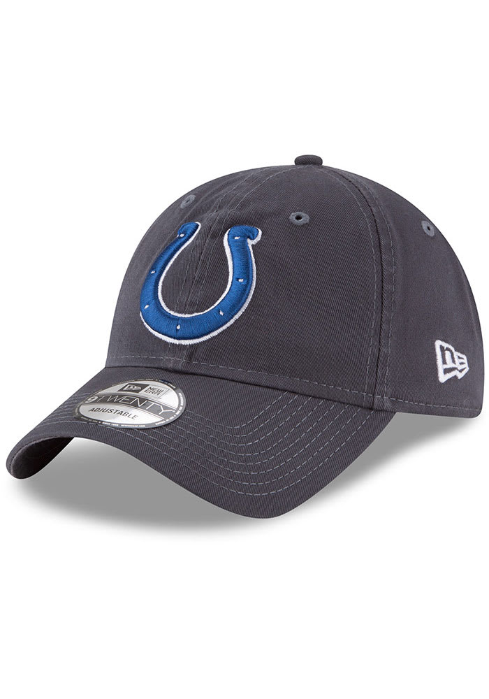New Era Indianapolis Colts Core Classic 9TWENTY Adjustable Hat - Grey