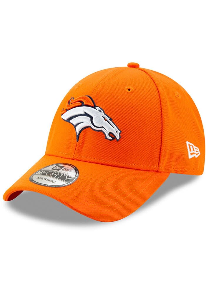 Men's Denver Broncos New Era Orange Side 9FIFTY Adjustable Snapback Ha