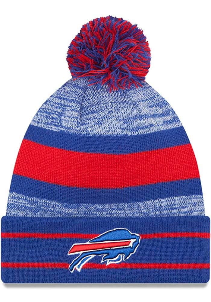 New Era Buffalo Bills Heathered Pom Knit Hat