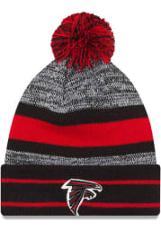 New Era Atlanta Falcons Black Cuff Pom Mens Knit Hat