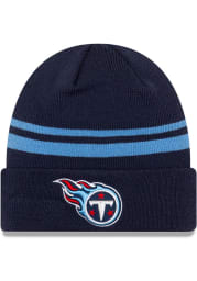New Era Tennessee Titans Navy Blue Basic Cuff Mens Knit Hat