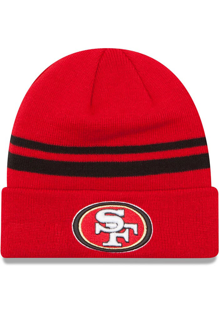 New Era San Francisco 49ers Red Basic Cuff Mens Knit Hat