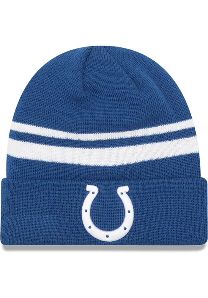 New Era Indianapolis Colts Blue Basic Cuff Mens Knit Hat