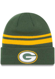 New Era Green Bay Packers Green Basic Cuff Mens Knit Hat