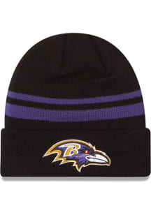 New Era Baltimore Ravens Black Basic Cuff Mens Knit Hat