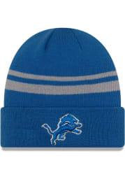 New Era Detroit Lions Blue Basic Cuff Mens Knit Hat