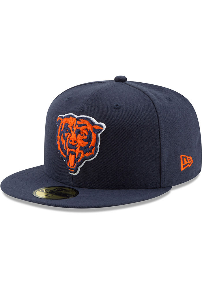New Era Chicago Bears Mens Navy Blue Basic 59FIFTY Fitted Hat