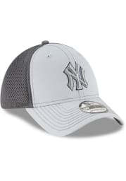 New Era New York Yankees Mens Grey Grayed Out Neo 39THIRTY Flex Hat