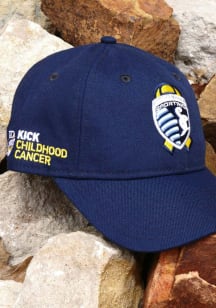 New Era Sporting Kansas City Kick Childhood Cancer 9TWENTY Adjustable Hat - Navy Blue